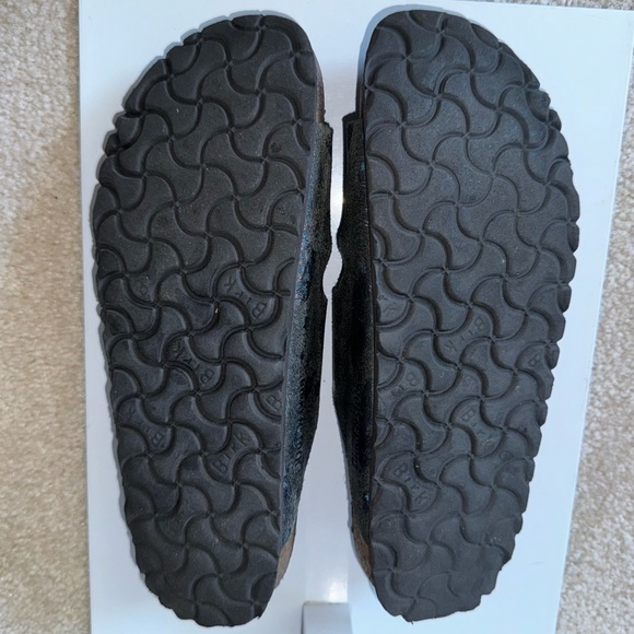 Birkenstock Arizona Spotted Metallic Black Sandals EUR 39 / US 8 - Picture 15 of 16